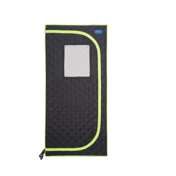 Portable Plus Type Full Size Far Infrared Sauna Tent Spa Detox Therapy Relaxation At Home Larger Stainless Steel Pipes Connector